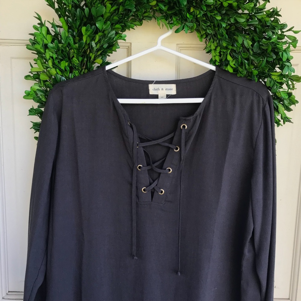 Cloth & Stone Lace Up Dress